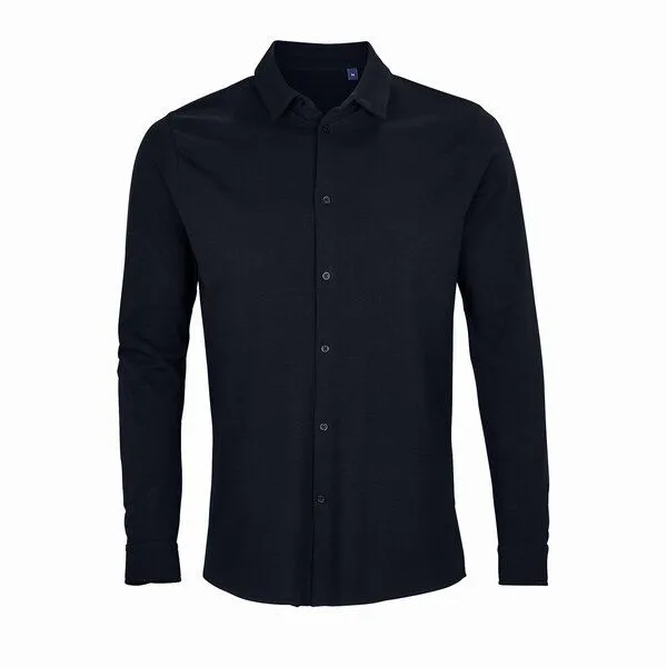 NEOBLU NEOBLU Herren Hemd Langarm Arbeitskleidung Businesshemd Bio Baumwolle Vegan, Weiss, – Produktbild 1 von 4
