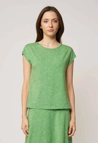 LANA Organic LANA Organic Sommershirt für Damen, Modell Kim, Luiza island green, – Produktbild 1 von 4