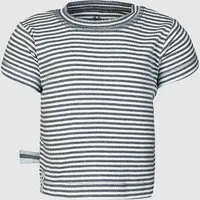 OrganicEra Baby S/S T-shirt Gestreift 'OrganicEra' aus Bio-Baumwolle, Indigo melange (blau), – Produktbild 1 von 1