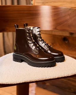 Minuit Sur Terre Damen vegan Stiefel Sybelles Schokoladenbraun – Produktbild 1 von 1