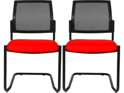 Topstar Topstar Freischwinger "BtoB 20" Netzrücken rot, 2 Stk. – Produktbild 1 von 1