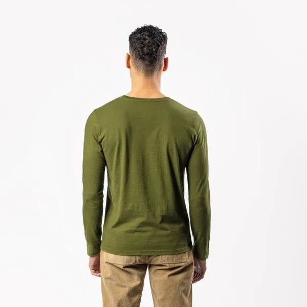 Living Crafts Living Crafts Langarm-Shirt - TERIK, Moss green (grün), – Produktbild 3 von 4