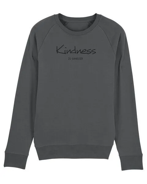 Human Family Human Family Bio Herren Sweatshirt "Practice - Kindness", Anthrazit, – Produktbild 1 von 4