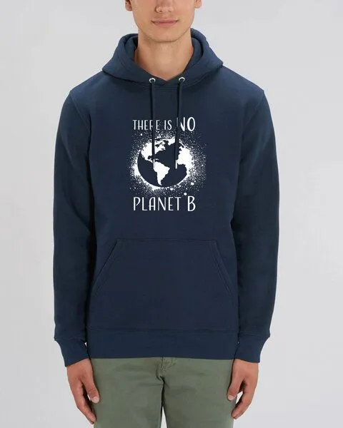 Human Family Human Family Bio Unisex Hoodie - "Charmer - NO Planet B" in verschiedenen Farben, Navy, – Produktbild 1 von 4