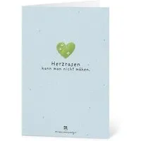 Die Stadtgärtner Die Stadtgärtner Grußkarte mit Saatpapier und Umschlag I Lustige Karte für Wertschätzung & Liebesbotschaft I Saatpapier enthält hochwertige Wildblumen-Samen – Produktbild 1 von 1