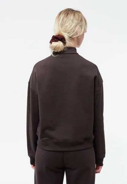 Givn Berlin Givn Berlin Zip Sweater GBMAGDA aus Bio-Baumwolle, Coffee brown, – Produktbild 3 von 4