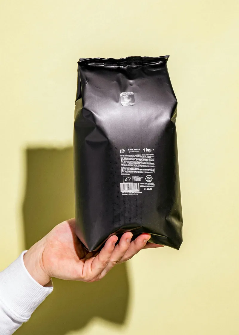 KoRo Bio Kaffee Crema ganze Bohne 1 kg – Produktbild 5 von 5