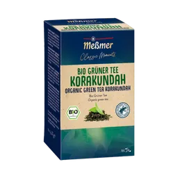 Meßmer Meßmer Classic Moments Bio Grüner Tee Korakundah, Teebeutel im Kuvert, 2. Entnahmefach/displaytauglich, 27g – Produktbild 1 von 1