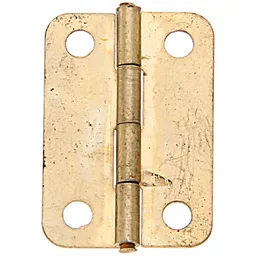 Alberts ALBERTS Schatullen-Scharnier, vermessingt, LxB 24x17 mm, Karte à 4 Stk. – Produktbild 1 von 1