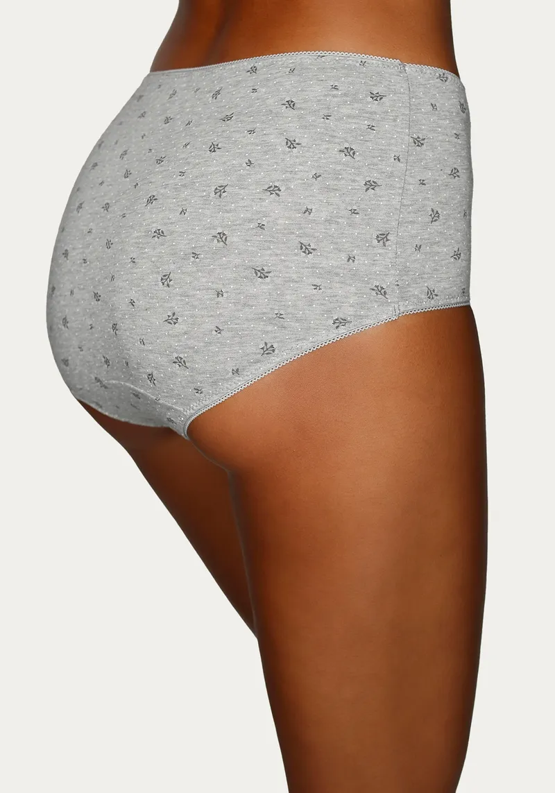 petite fleur by Lascana Taillenslip grau, creme, Grau, creme, – Produktbild 2 von 3