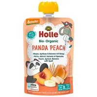 Holle Holle Quetschie Bio-Fruchtmus "Pfirsich, Aprikose, Banane, Dinkel", Panda Peach, 100 g – Produktbild 1 von 1