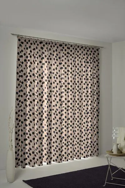 Nature by Adam Nature by Adam Vorhang aus Leinen & Bio-Baumwolle - Made in Germany - Dots, Lila, – Produktbild 7 von 8