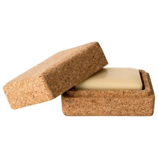 Kork-Deko Kork-Deko Nachhaltige Seifendose aus Kork | Öko Seifenablage für Badezimmer & Reisen – Produktbild 1 von 4