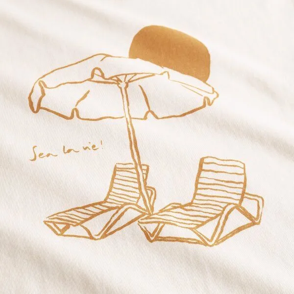 Dedicated DEDICATED T-Shirt Vadstena Sea La Vie - White – Produktbild 2 von 2