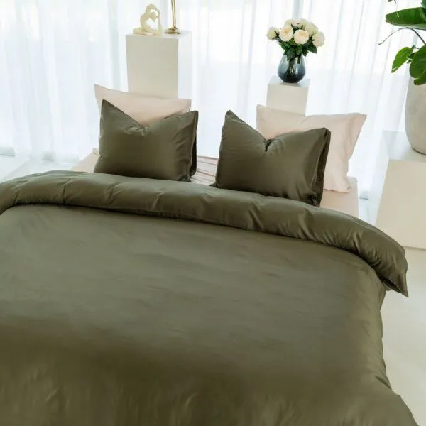 Kayori Kayori Daiki Bettwäsche Tencel, Dunkelgrün, – Produktbild 2 von 4
