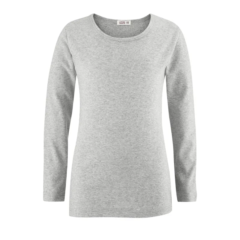 Living Crafts LIVING CRAFTS - Kinder Langarm-Shirt - Grau (100% Bio-Baumwolle), Nachhaltige Mode, Bio Bekleidung, Grau, – Produktbild 1 von 2