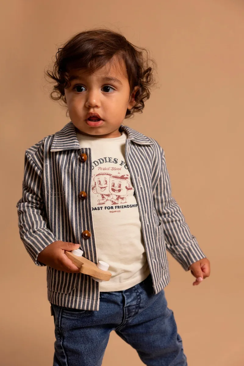 Noppies Baby Langarmshirt, Weiss, – Produktbild 2 von 3