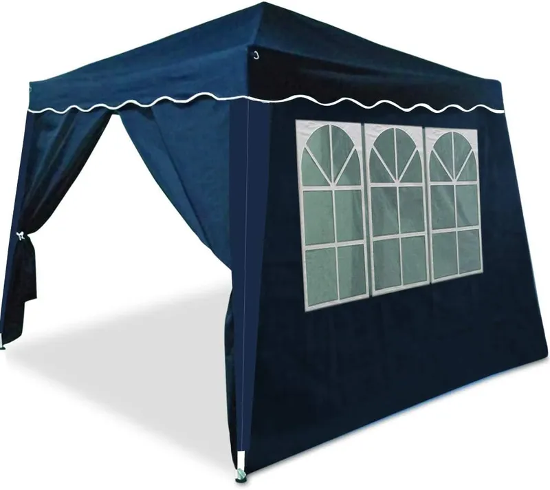 Casaria® Faltpavillon Capri Blau 3x3m inkl 4 Seitenwänden UV-Schutz 50+ – Produktbild 1 von 2