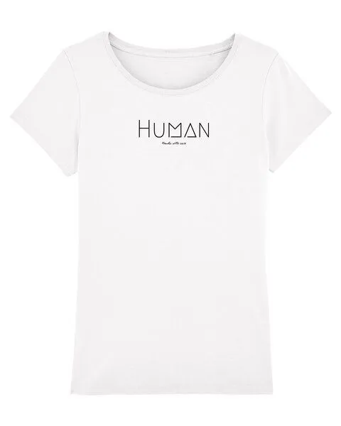 Human Family Human Family Bio Damen Sommer T-Shirt "Faith - Human" in 6 Farben, Schwarz, – Produktbild 5 von 5