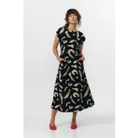 SUITE13LAB SUITE13LAB Damen vegan Kleid Tinto Print Stones Schwarz – Produktbild 1 von 1