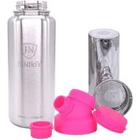 JN JuNiki's JN JuNiki's JuNiki's isolierte Edelstahl Trinkflasche 1 Liter + Teefilter, Pink, – Produktbild 1 von 1