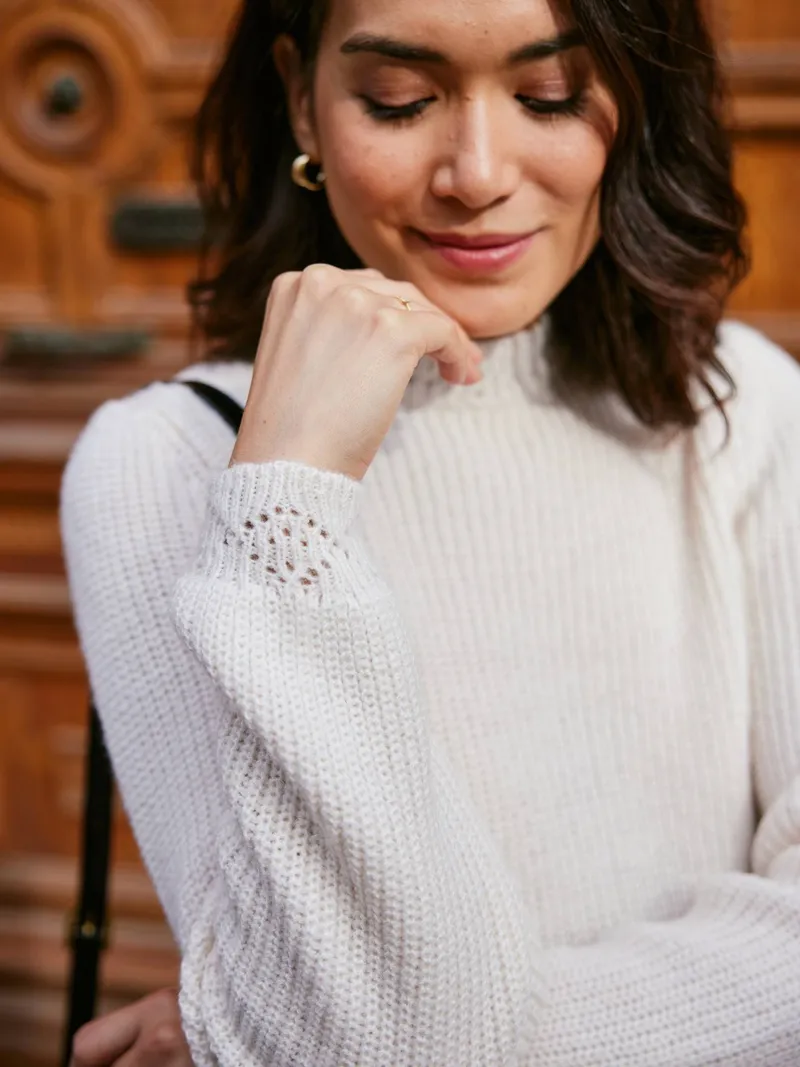 Envie De Fraise Wende-Pullover für Schwangerschaft und Stillzeit ENVIE DE FRAISE vanille, Vanille, – Produktbild 4 von 4