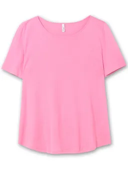 sheego Longshirt blumiges pink – Produktbild 1 von 1