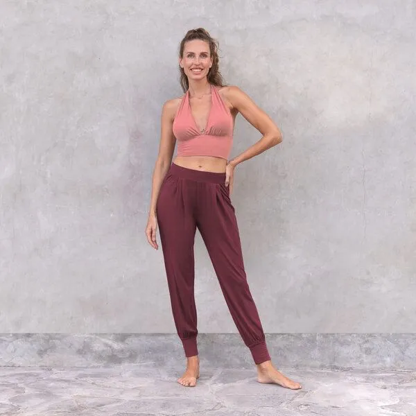 Jaya Jaya CELINE - Damen - Wrap Bra für Yoga aus Biobaumwolle, Decorose, – Produktbild 1 von 2