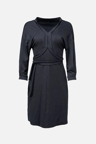 SHIPSHEIP SHIPSHEIP LAILA - Damen Kleid aus Bio-Woll Mix, Schwarz, – Produktbild 1 von 4