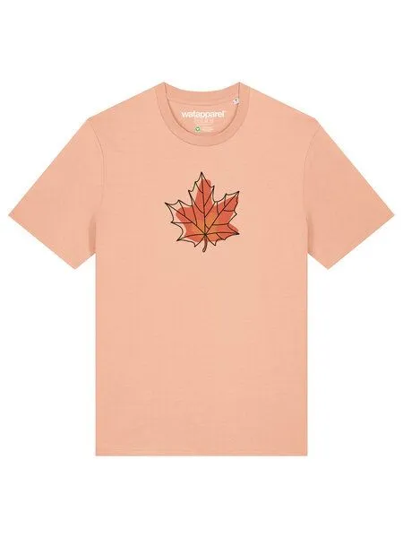 watapparel watapparel T-Shirt Unisex Herbst, Fraiche peche, – Produktbild 2 von 4