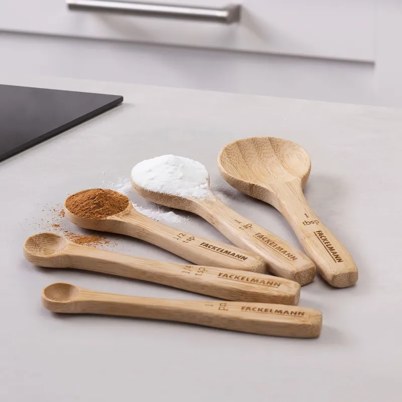 Fackelmann Fackelmann Messlöffel-Set, Bambus – Produktbild 2 von 2