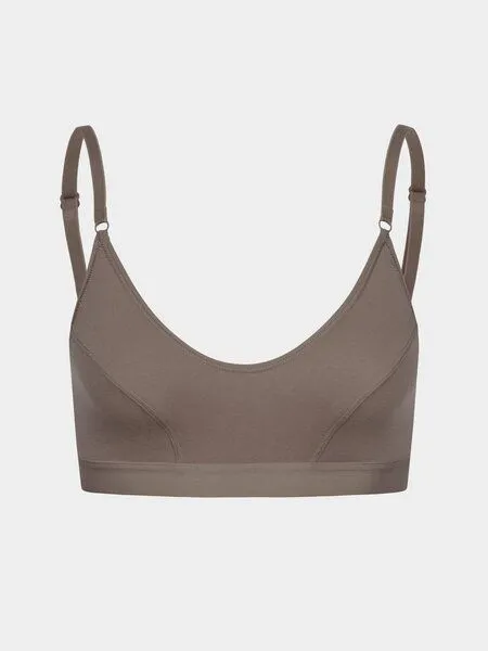 erlich textil erlich textil Edith bügelloses Bustier aus weichem Modal, Mokka, – Produktbild 4 von 4