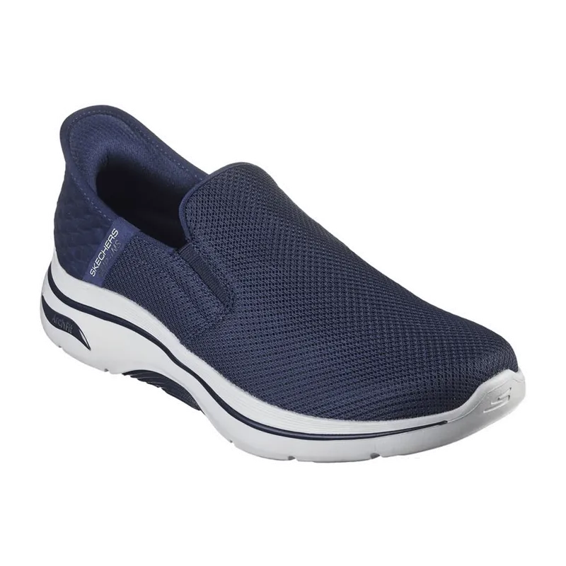 Skechers Skechers Go Walk Arch Fit 2.0 - Hands Free 2 für Herren, blau, Größe 43 EU, Blau, – Produktbild 4 von 5
