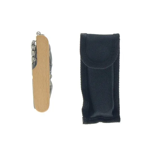 elasto elasto Taschenmesser aus Edelstahl - 12in1 Mulitool, Natur, – Produktbild 3 von 3