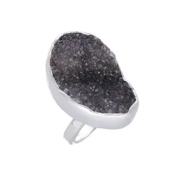 pakilia pakilia Silber Ring schwarzer Amethyst Fair-Trade und handmade – Produktbild 1 von 1