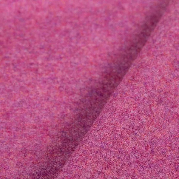 Tuchfabrik Mehler Tuchfabrik Mehler Leichter Loden aus 100% Schurwolle | mulesingfreie Merinowolle (73,50 €/m), Pink, – Produktbild 1 von 2
