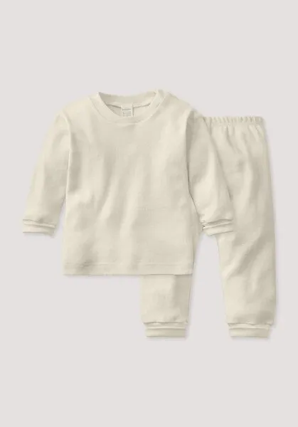 hessnatur hessnatur Pyjama Regular aus reiner Bio-Baumwolle, Natur, – Produktbild 1 von 4
