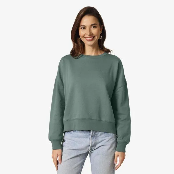 YTWOO YTWOO Modernes Damen-Sweatshirt – weich, nachhaltig & zeitlos, Green bay, – Produktbild 1 von 3
