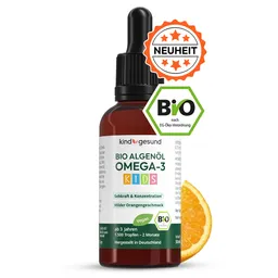 kindgesund Omega-3 Bio-Algenöl Kinder Tropfen - Orange 1x 50ml – Produktbild 1 von 1