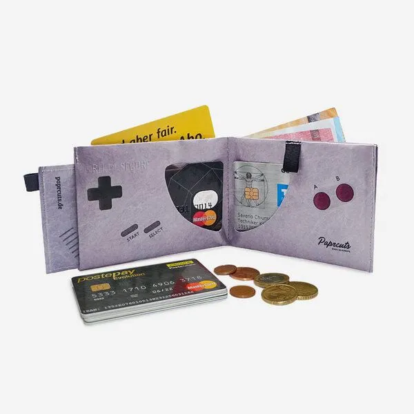 paprcuts paprcuts RFID Portemonnaie Pro, Game boy 2.0. (grau), – Produktbild 4 von 4