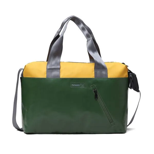 7clouds 7clouds Laptop Umhängetasche Erkan 7.1, Jungle green-yellow, – Produktbild 1 von 4