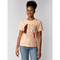 watapparel watapparel T-Shirt Frauen Love and flex, Fraiche peche, – Produktbild 1 von 1