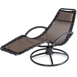 Casaria® Relaxliege Eve Mokka mit Schaukelfunktion – Produktbild 1 von 1