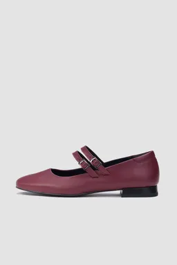 BOHEMA BOHEMA Damen vegan Ballerinas Mary Jane Kirsche – Produktbild 1 von 1