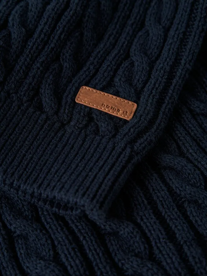 name it name it Pullunder NMMROMAN KNIT SLIPOVER, Blau, – Produktbild 3 von 4