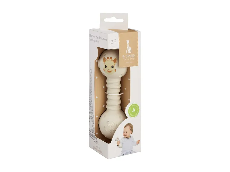 Sophie la Girafe Sophie la Girafe Rassel und Greifling, Naturkautschuk Maße 15 x 5 cm, Mehrfarbig, – Produktbild 2 von 2