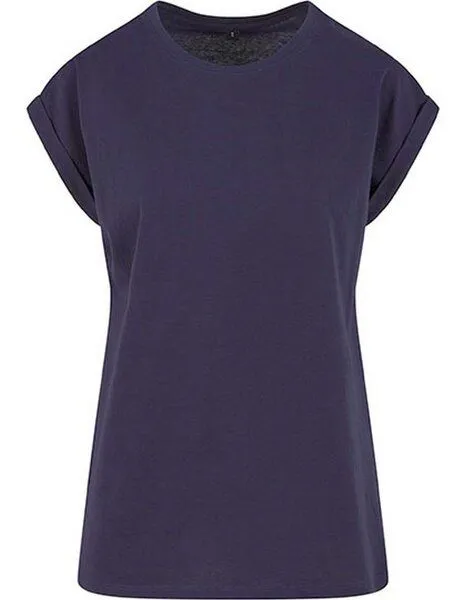 New Morning Studios New Morning Studios Ladies Extended Shoulder Tee Damen T-Shirt, Navy, – Produktbild 1 von 3