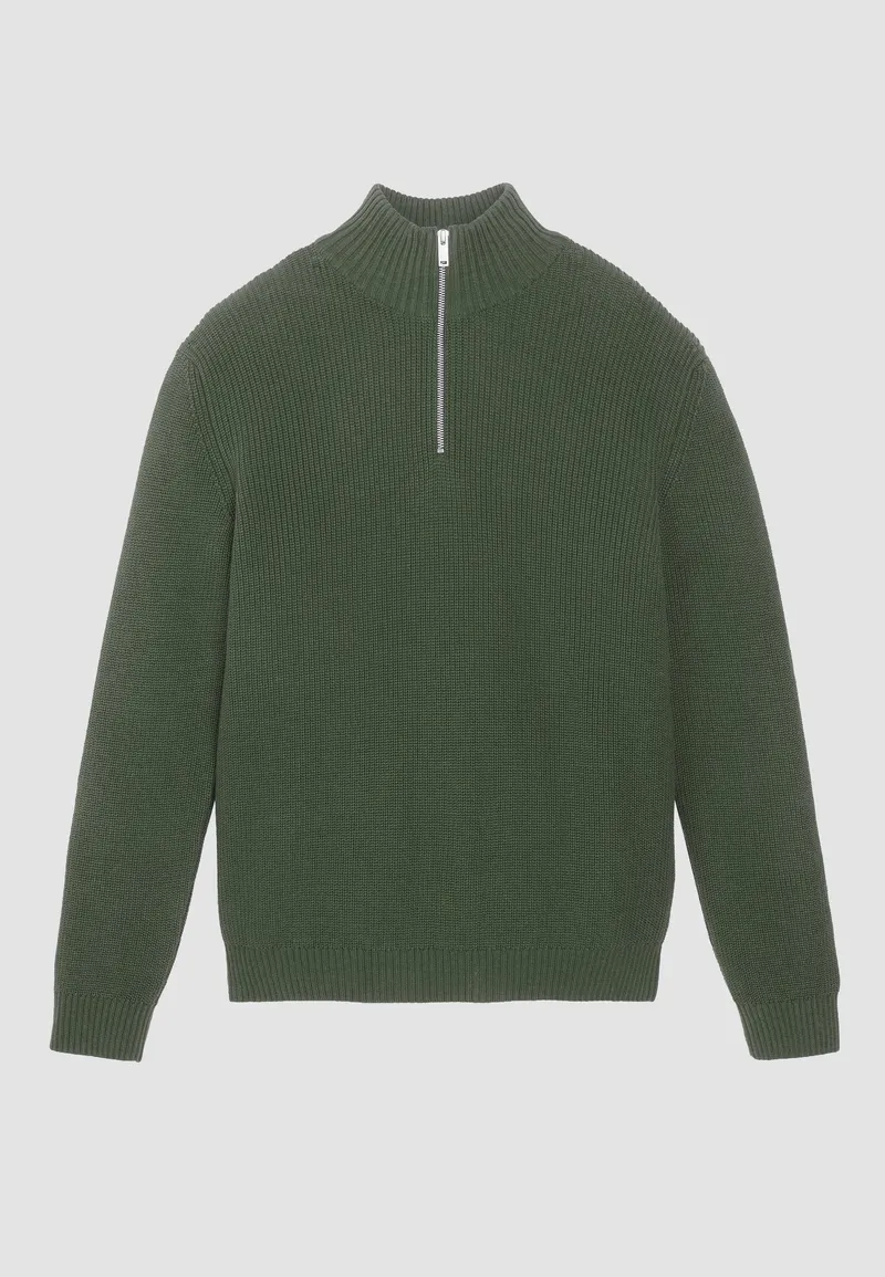 recolution Recolution Herren vegan Pullover Helantium Dunkelkhaki, Grün, – Produktbild 1 von 2