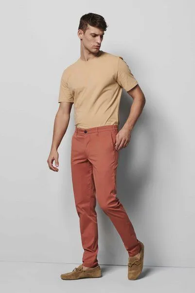 M 5 BY MEYER M 5 BY MEYER CASUAL BIO-BAUMWOLLCHINO, Rot (bernstein), – Produktbild 1 von 5