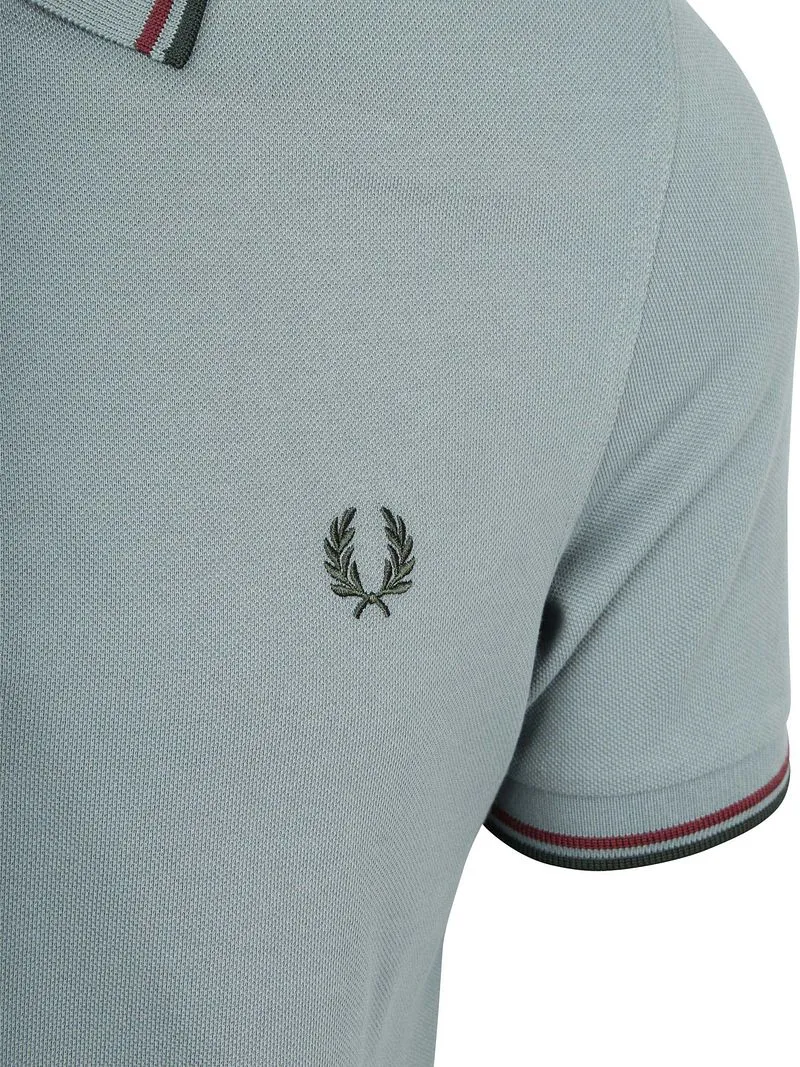 Fred Perry Fred Perry Polo Twin Tipped M3600 Blau 98A - Größe L, Blau, – Produktbild 3 von 3
